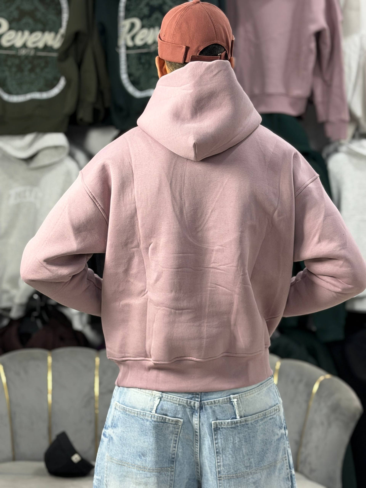OVERSIZED BASIC HOODIE – PINK