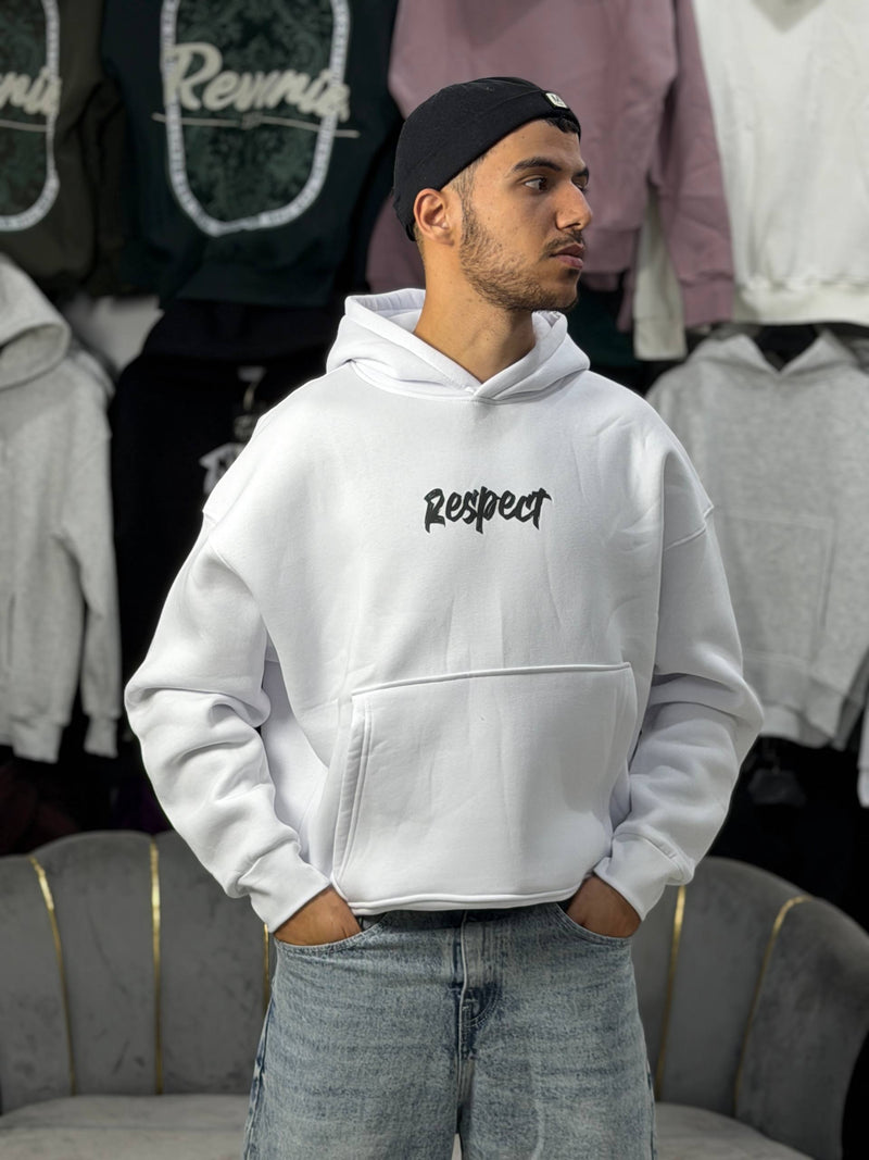HOODIE RESPECT - WHITE