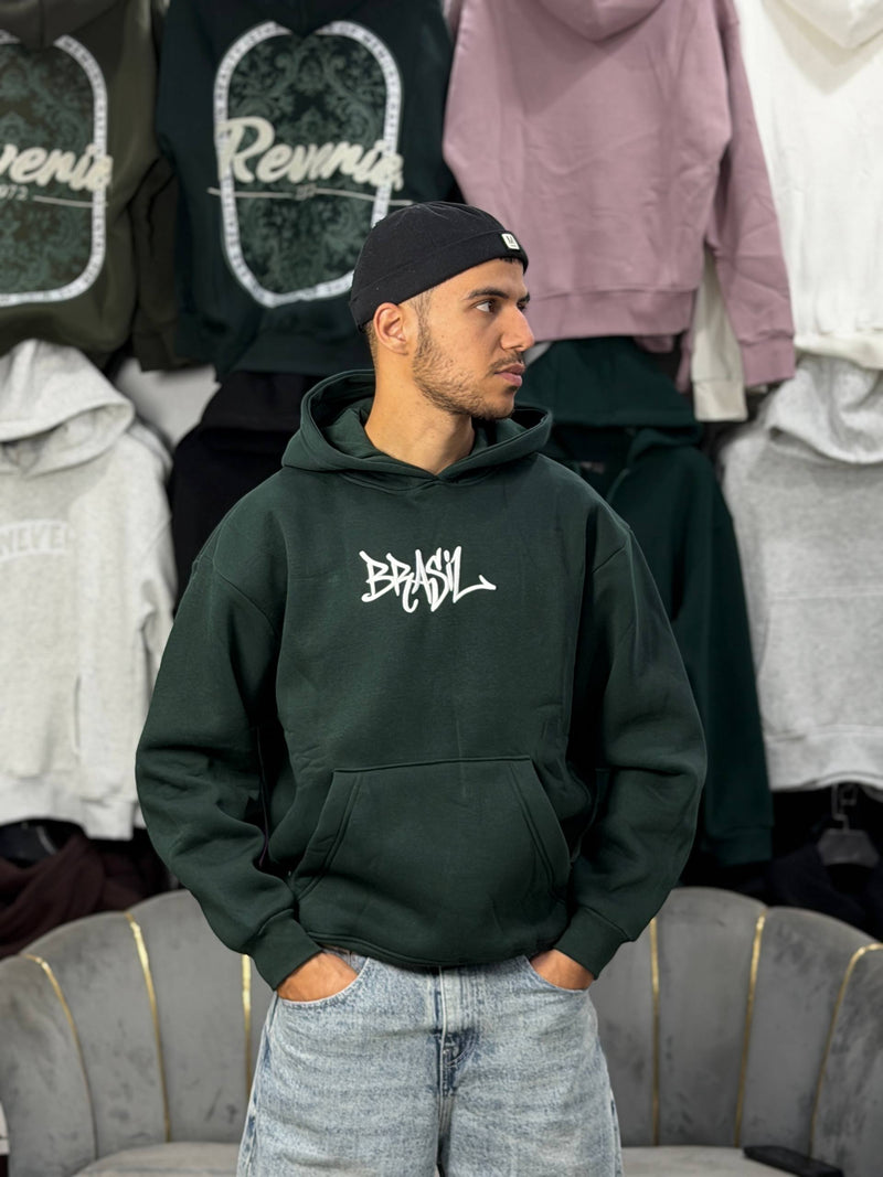 HOODIE OVERSIZED BRASIL - GREEN