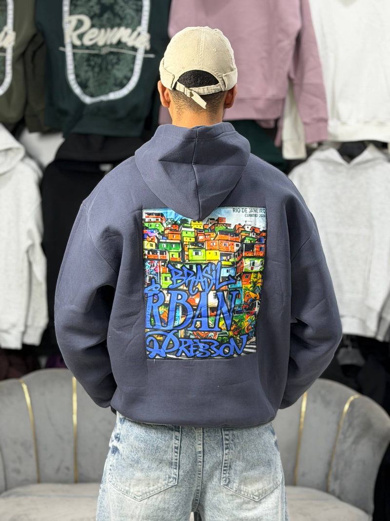 HOODIE OVERSIZED BRASIL - GRAY