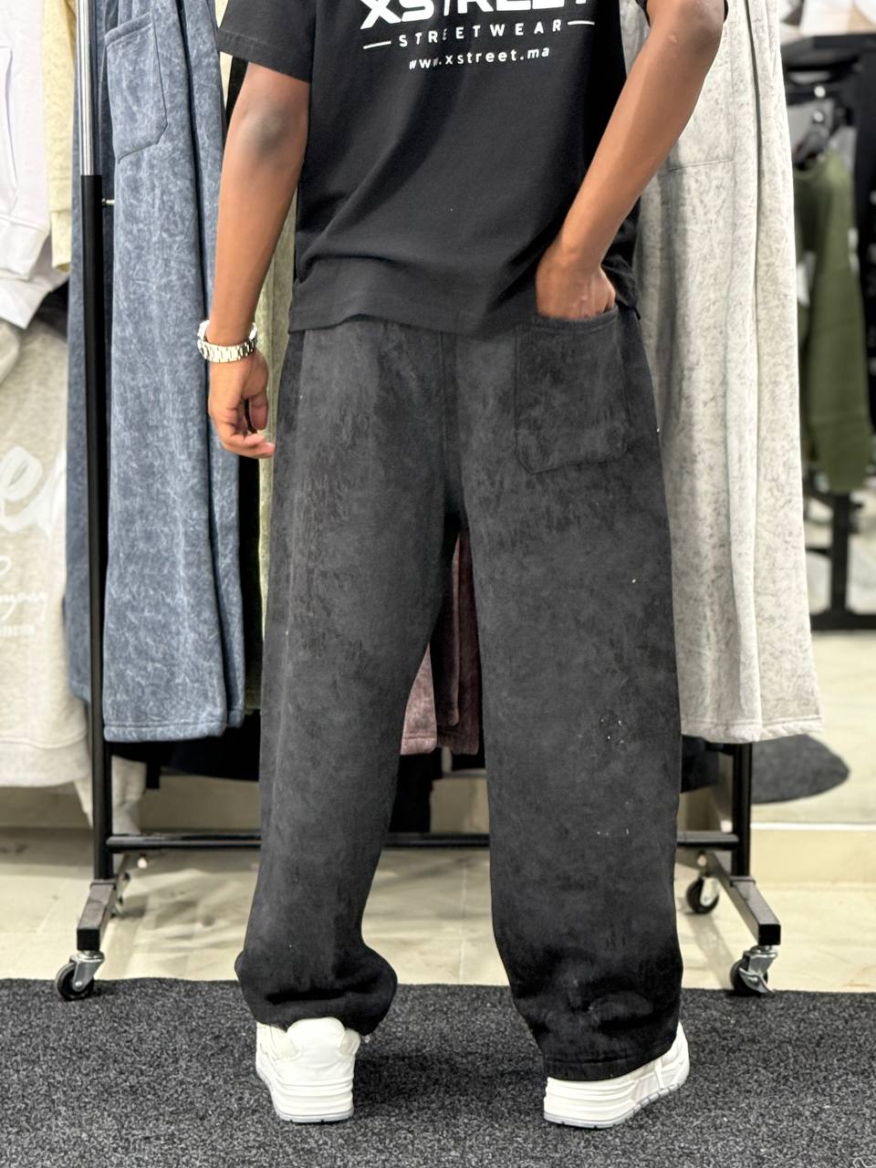 DELAVE BAGGY CTT PANT - BLACK