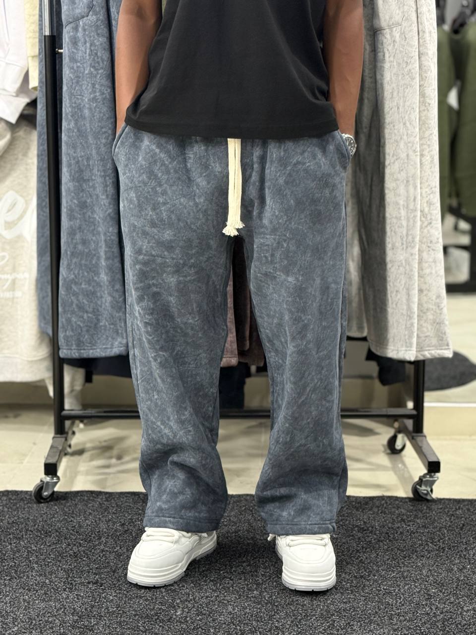 DELAVE BAGGY CTT PANT - BLUE