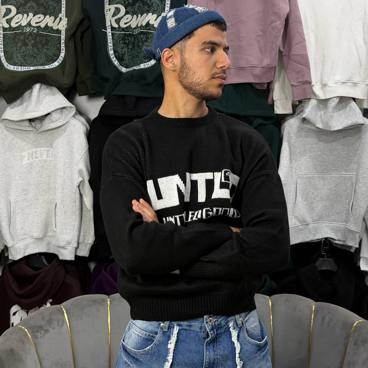 Sweatshirt UNTITLEDGOODS - BLACK
