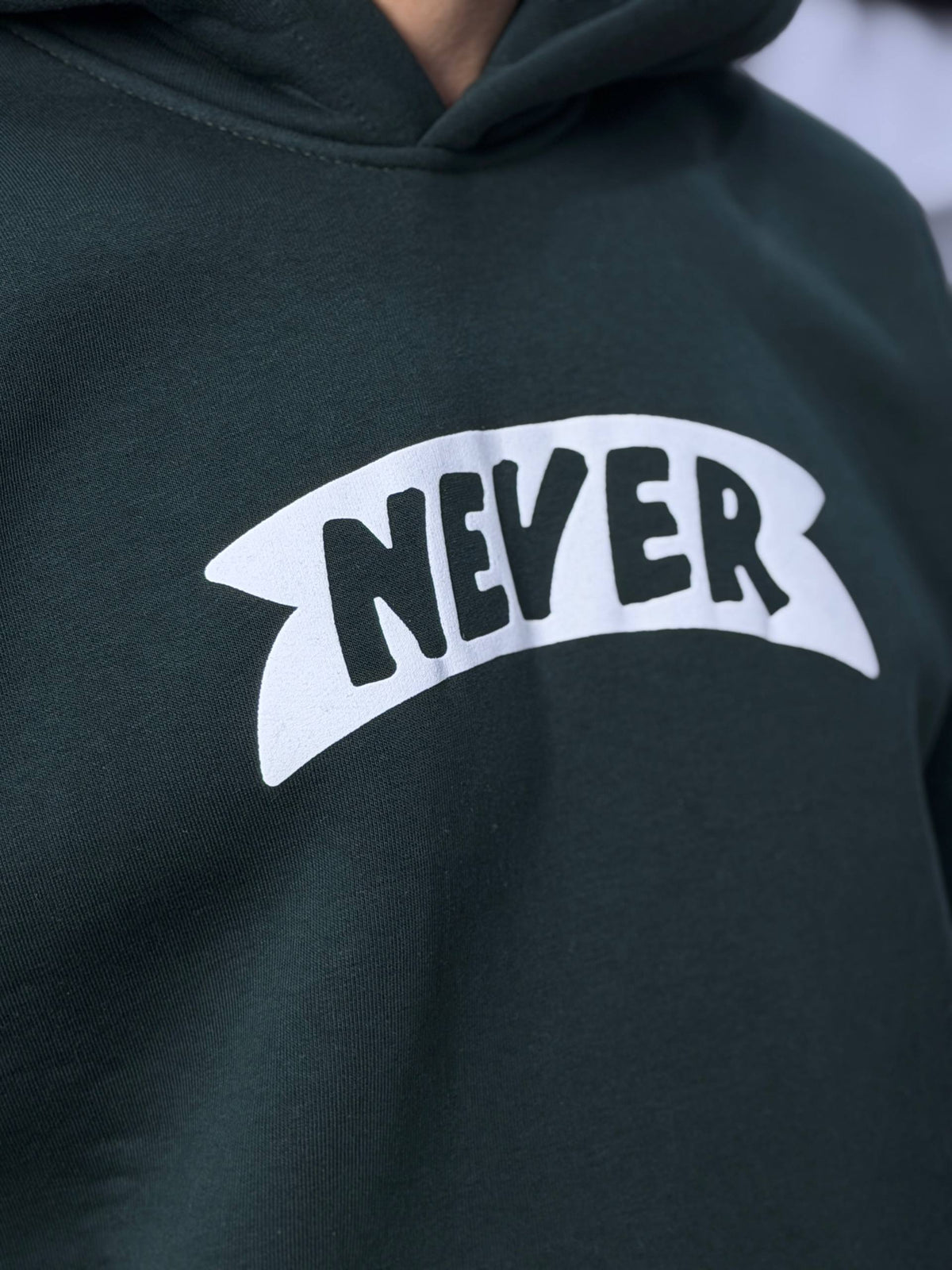 HOODIE NEVER SCP - GREEN