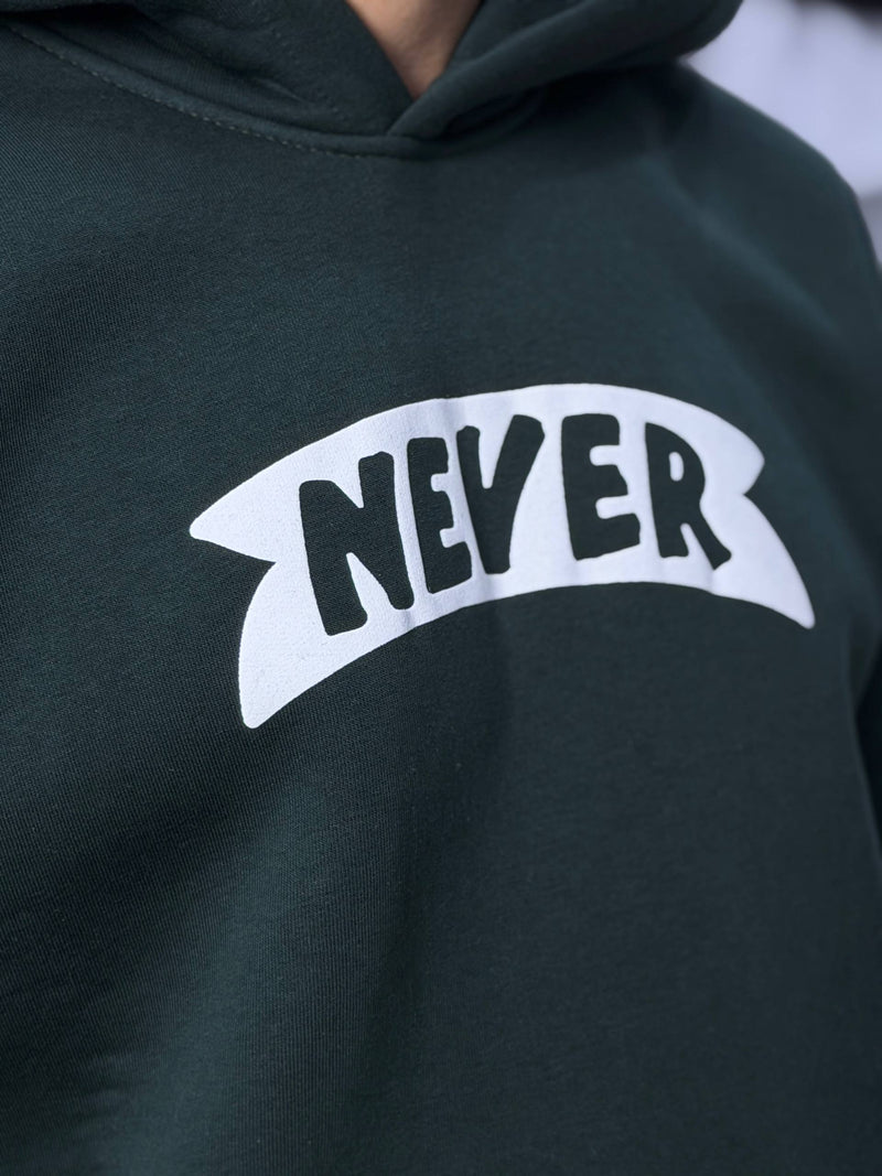 HOODIE NEVER SCP - GREEN
