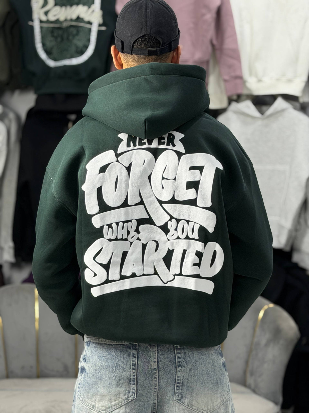 HOODIE NEVER SCP - GREEN