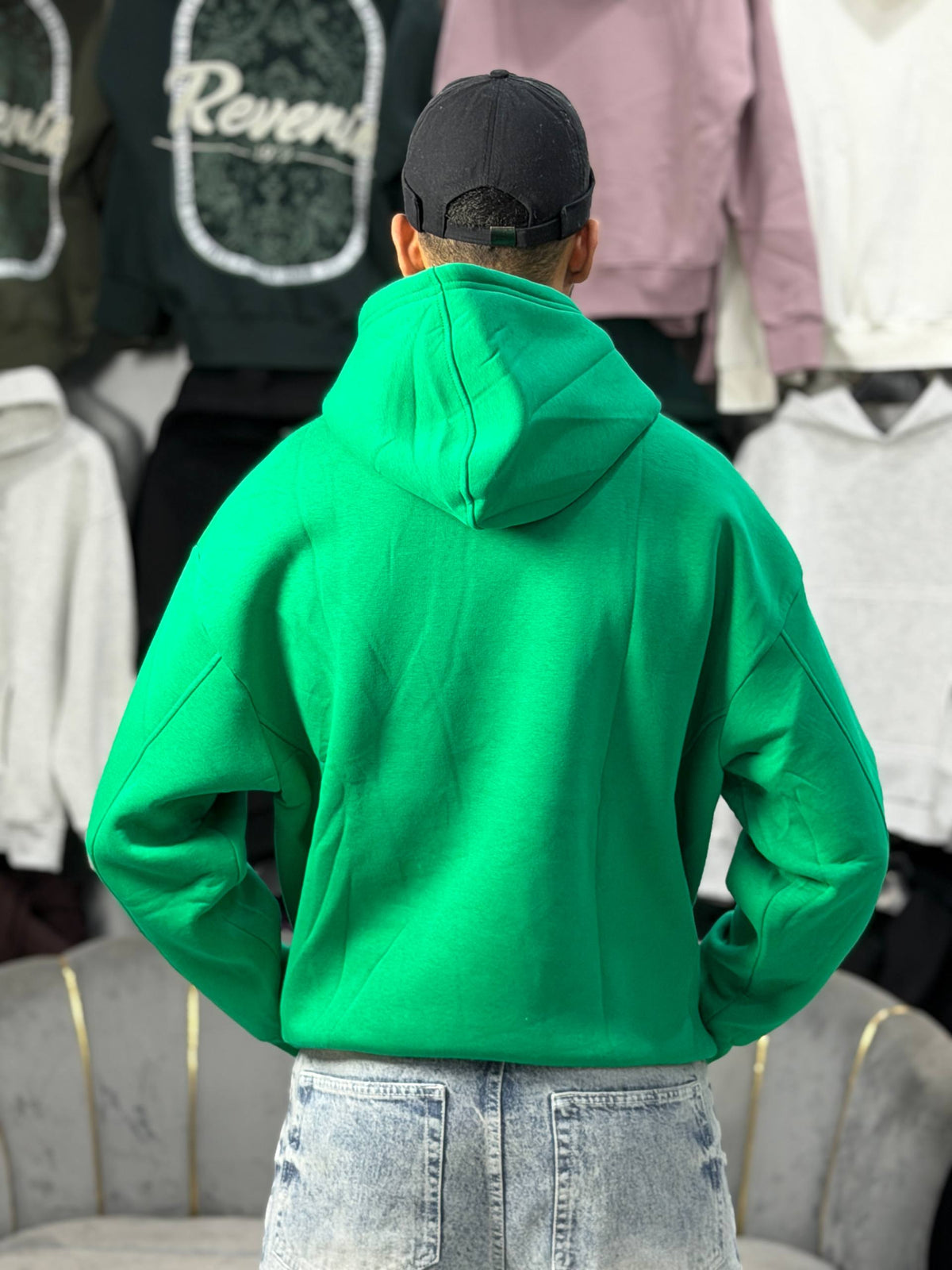 STWD HOODIE OVERSIZE - GREEN