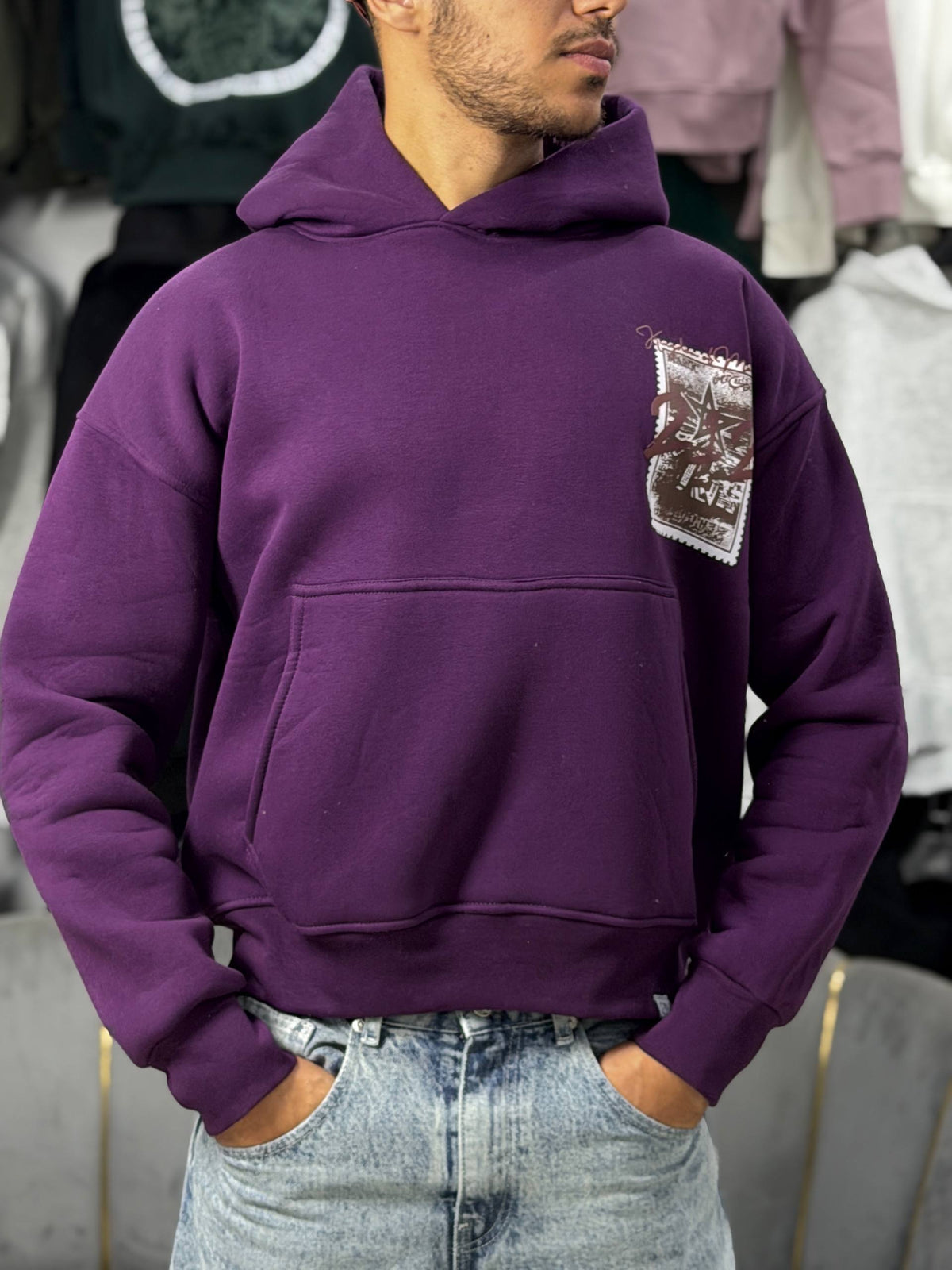 HOODIE 212/MAROC - PURPLE