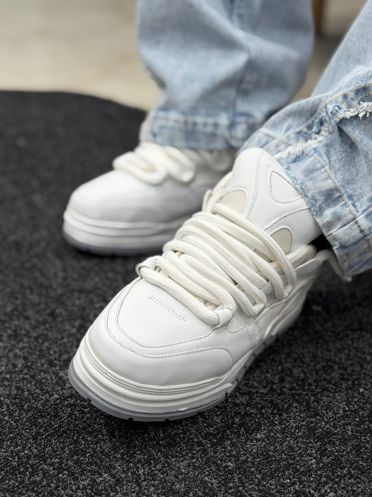 BERSHKA BASKETS WHITE SHOES