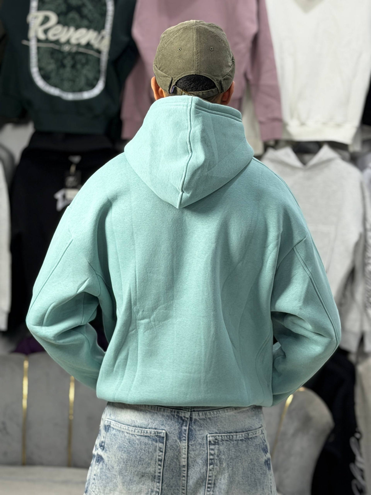 STWD HOODIE OVERSIZE - MINT GREEN