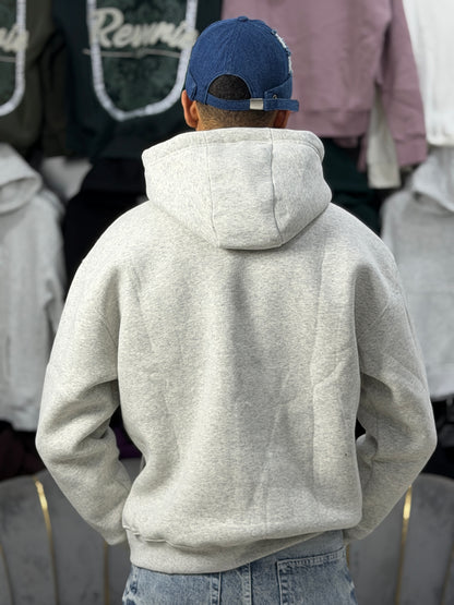 ATHLETIC ZIPPER HOODIE - WHITE