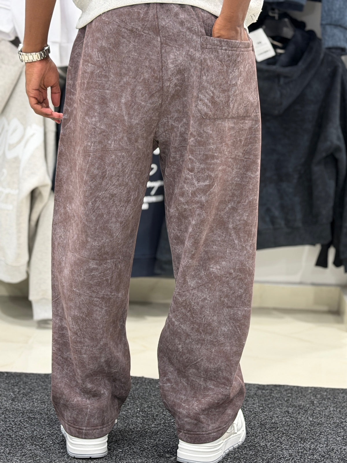 DELAVE BAGGY CTT PANT - BROWN
