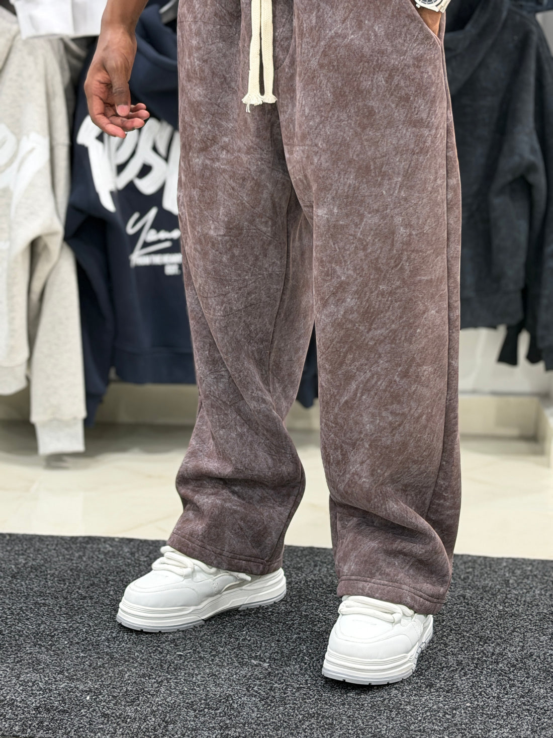 DELAVE BAGGY CTT PANT - BROWN