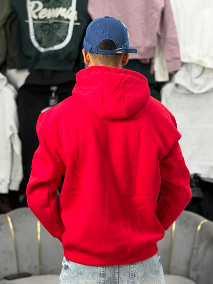 ATHLETIC ZIPPER HOODIE - RED