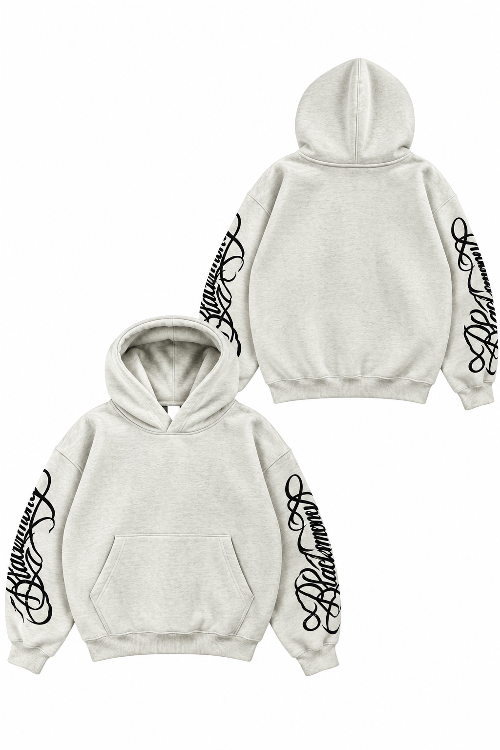 Hoodie Shadow Hands Grey
