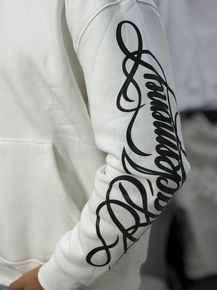 Hoodie Shadow Hands White