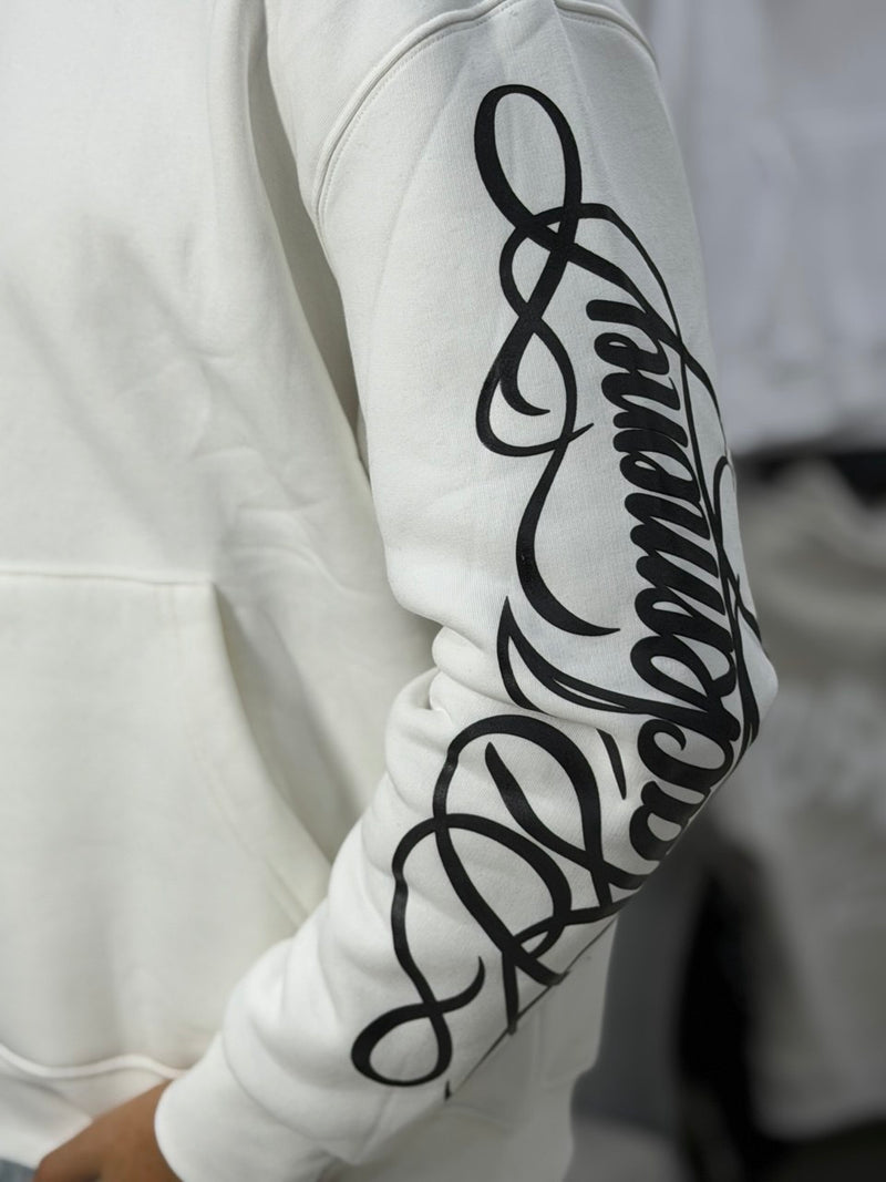 Hoodie Shadow Hands White