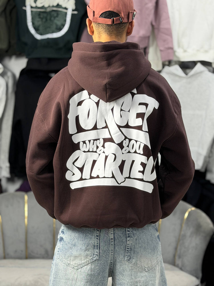 HOODIE NEVER SCP - BROWN