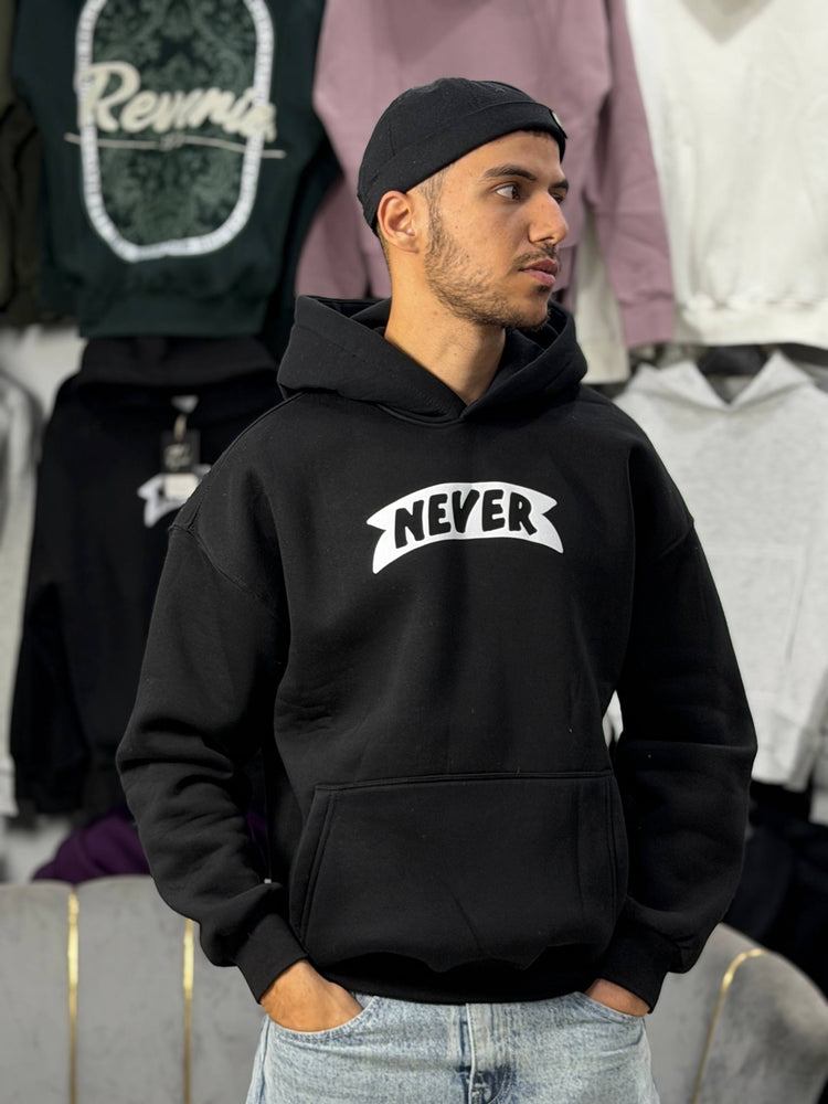 HOODIE NEVER SCP - BLACK