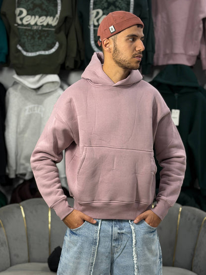 OVERSIZED BASIC HOODIE – PINK