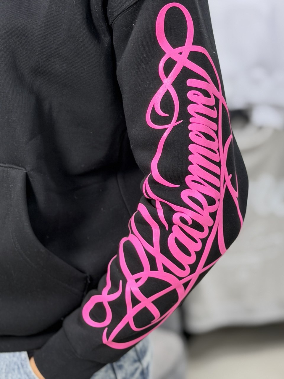 Hoodie Shadow Hands Black