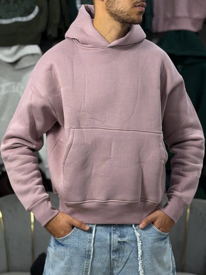 OVERSIZED BASIC HOODIE – PINK