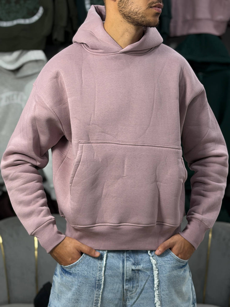 OVERSIZED BASIC HOODIE – PINK