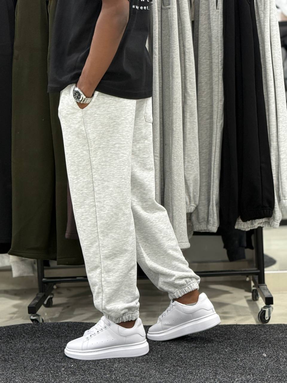 Oversized Sample Jogger - GRAY