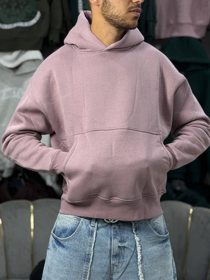 OVERSIZED BASIC HOODIE – PINK
