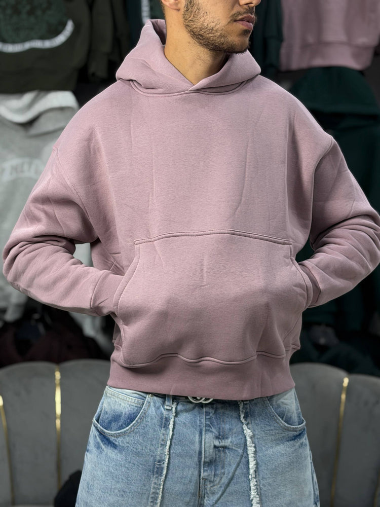 OVERSIZED BASIC HOODIE – PINK
