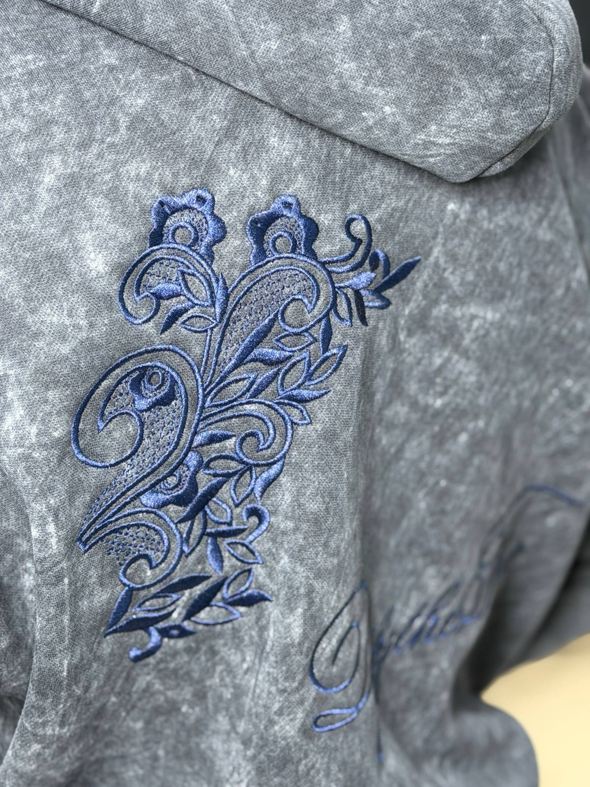 REBEL ZIPPER HOODIE - BLUE
