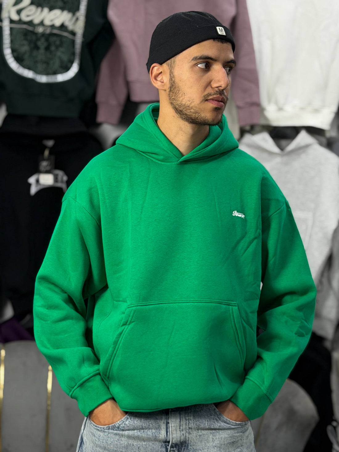 STWD HOODIE OVERSIZE - GREEN
