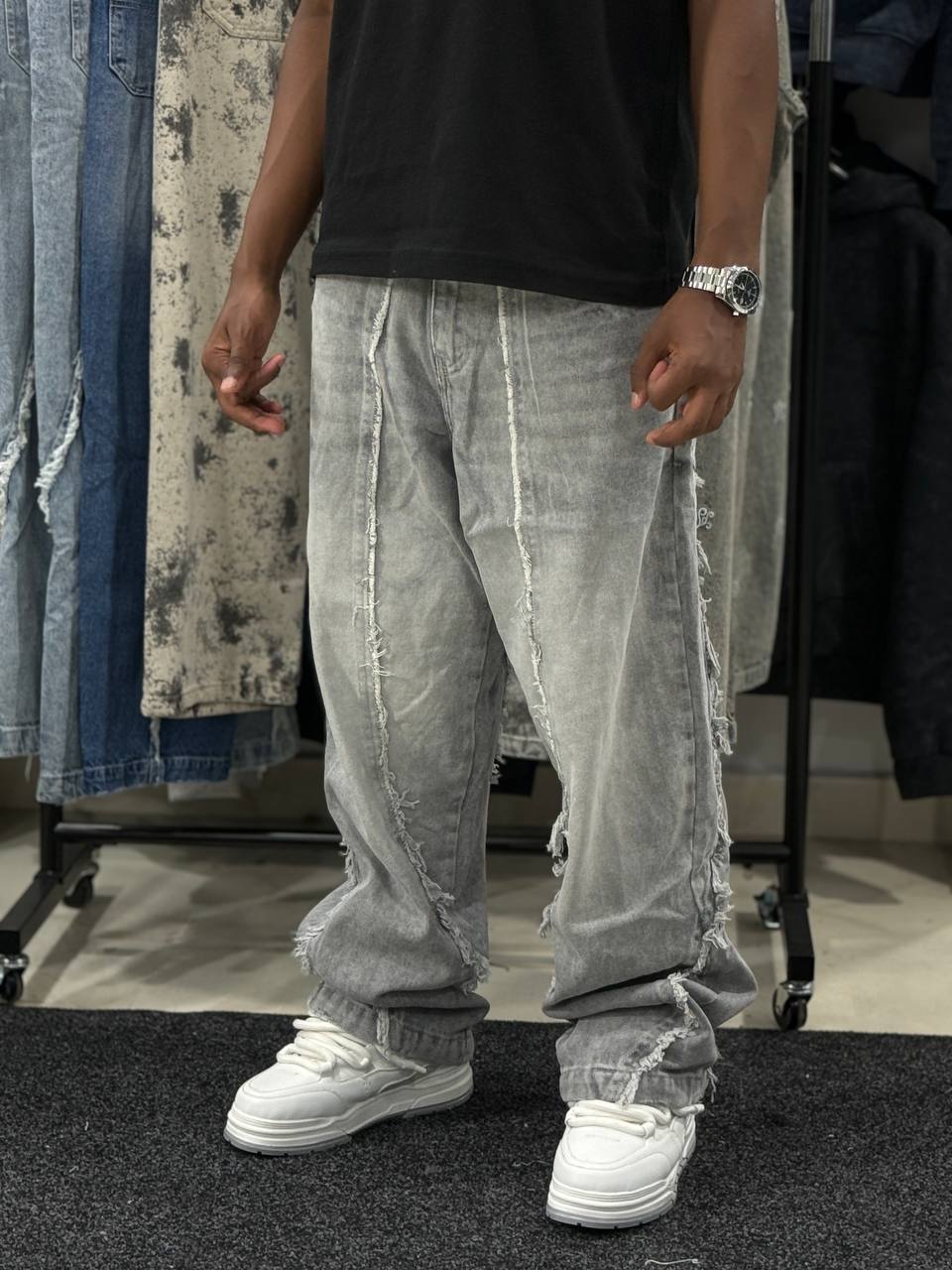 SUPERBAGGY JEANS VMJ23 - GRAY