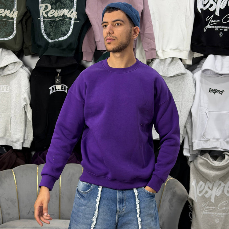 OVERSIZED SWEATSHIRT - PURPLE