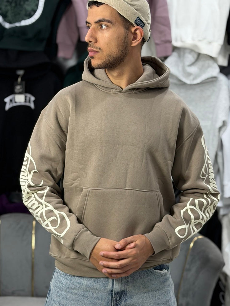 Hoodie Shadow Hands Brown