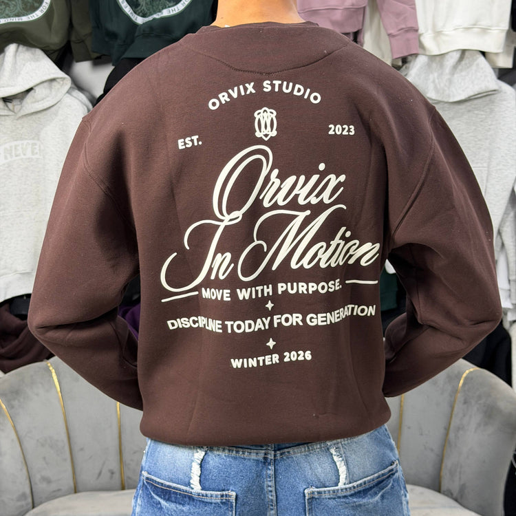 SWEATSHIRT ORVIX - BROWN
