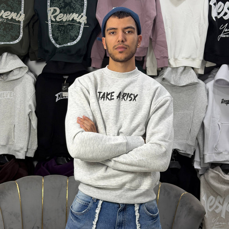 TAKE A RISK SWEATSHIRT – GRAY