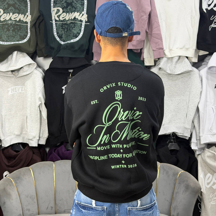 SWEATSHIRT ORVIX - BLACK