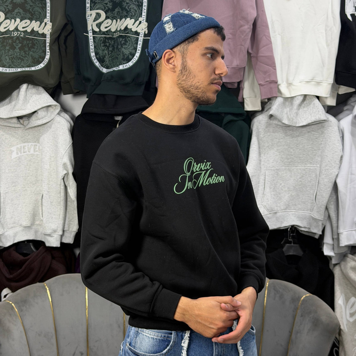 SWEATSHIRT ORVIX - BLACK