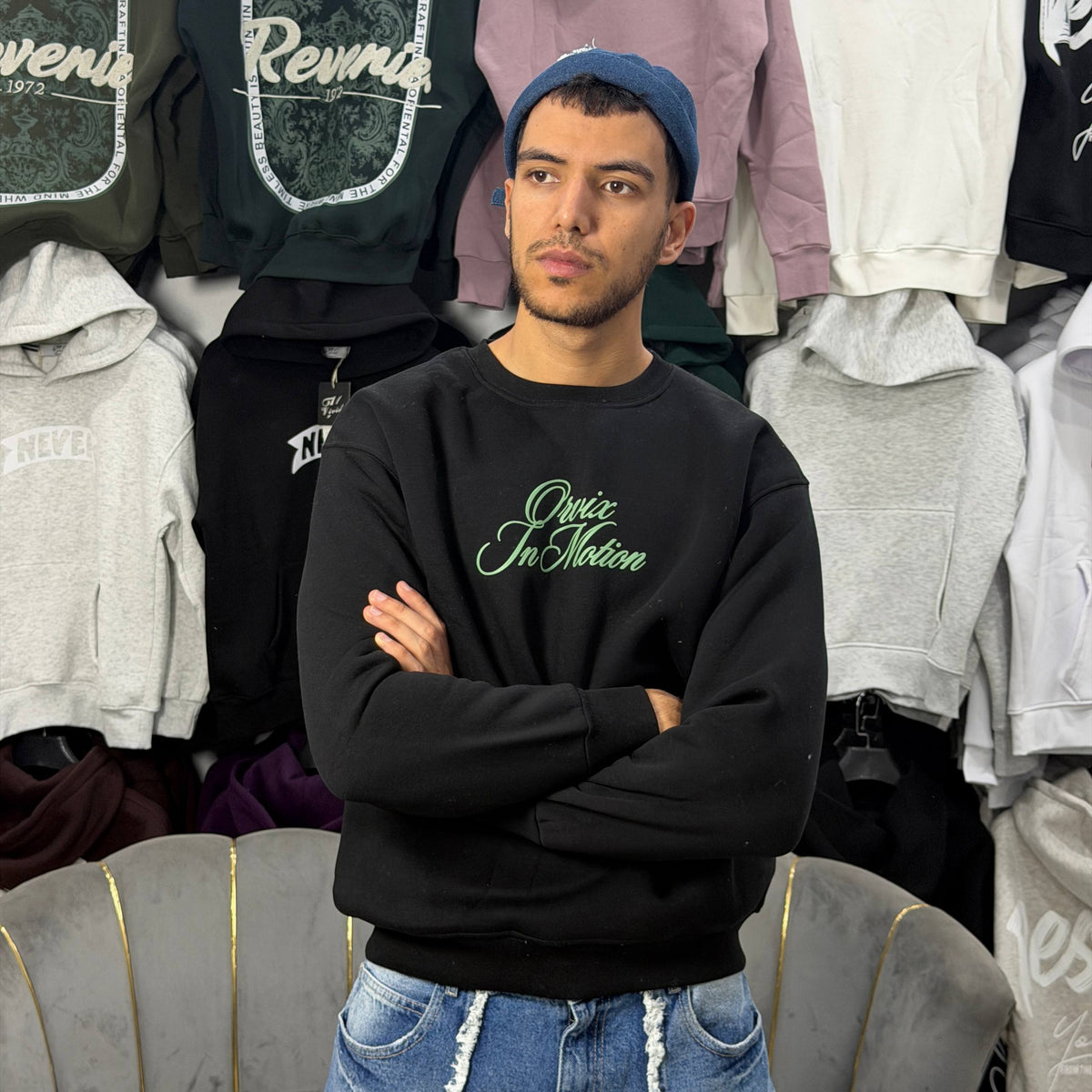 SWEATSHIRT ORVIX - BLACK