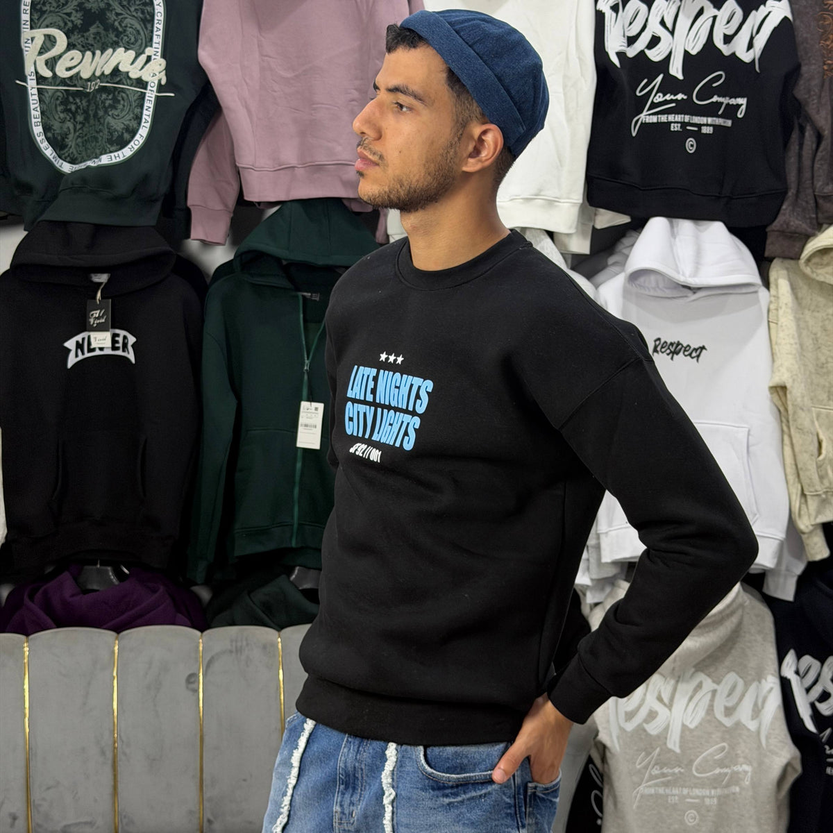 sweatshirt never sleep black