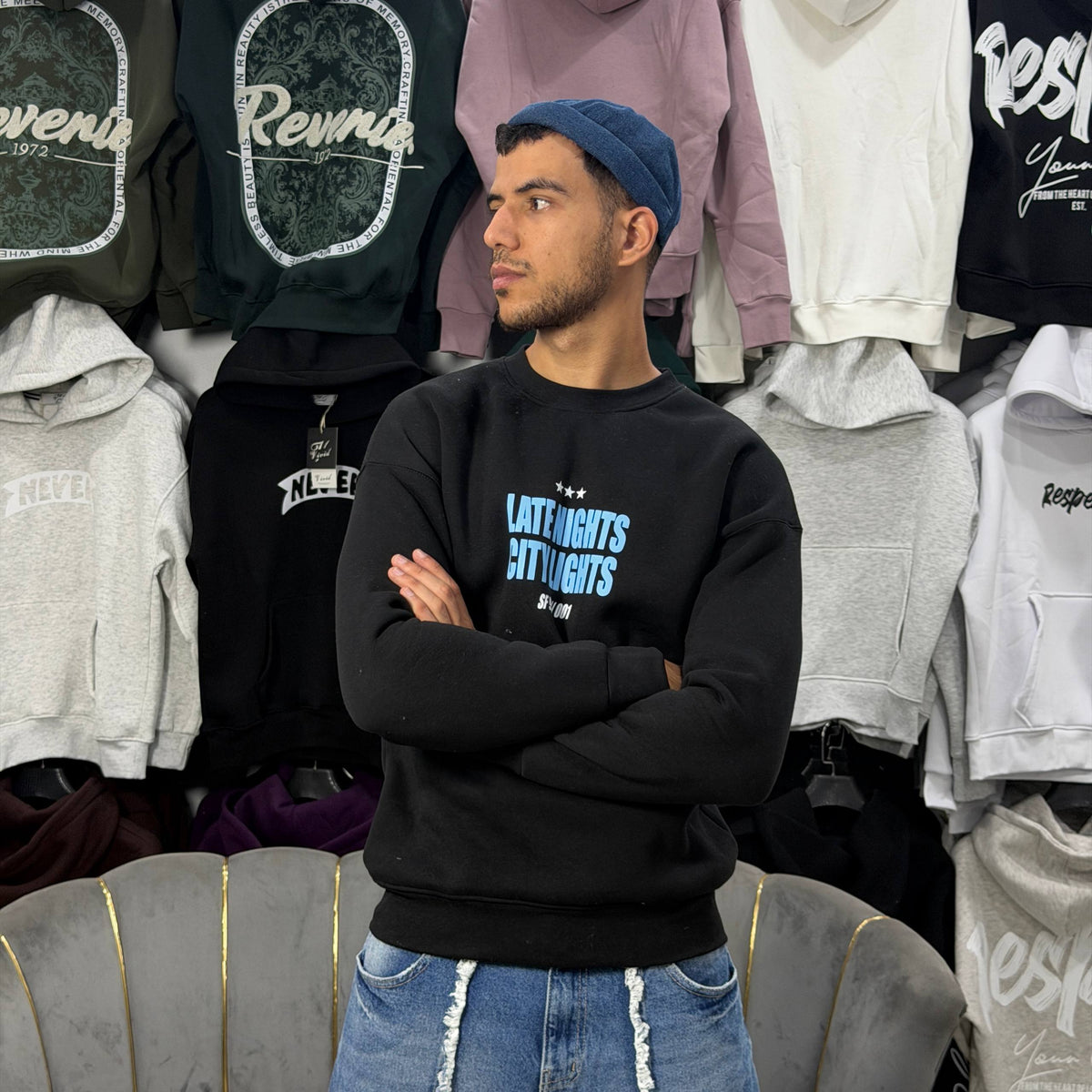 sweatshirt never sleep black