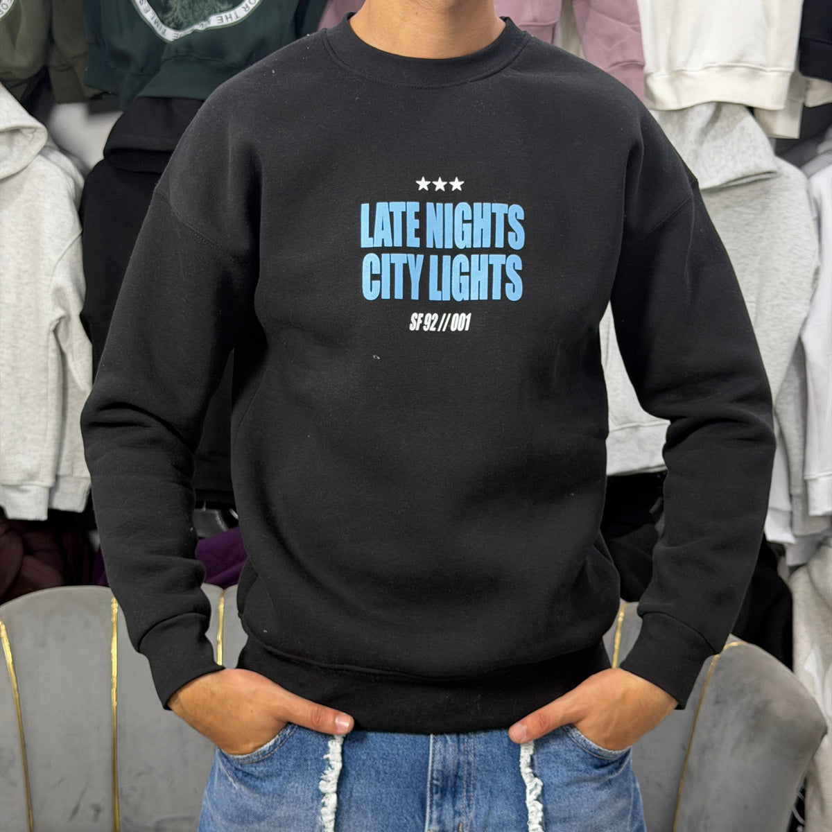 sweatshirt never sleep black