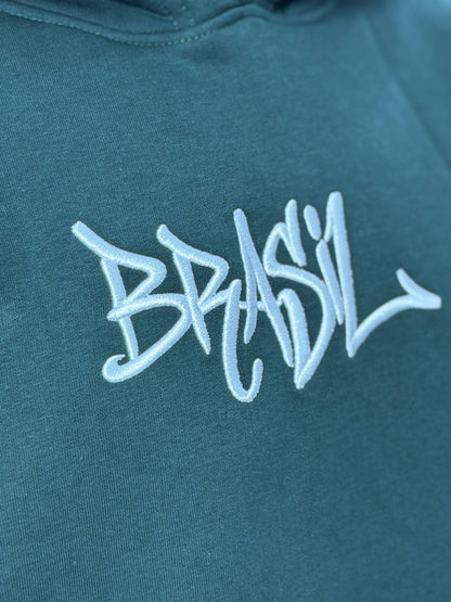 hoodie oversized brasil green
