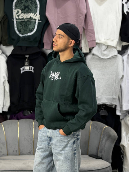hoodie oversized brasil green