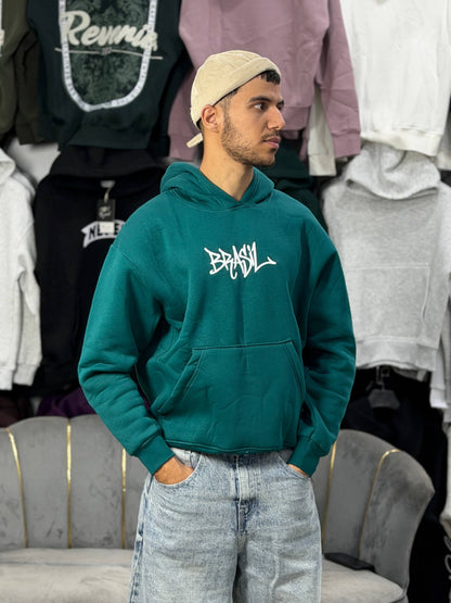 Hoodie oversized brasil skybleu