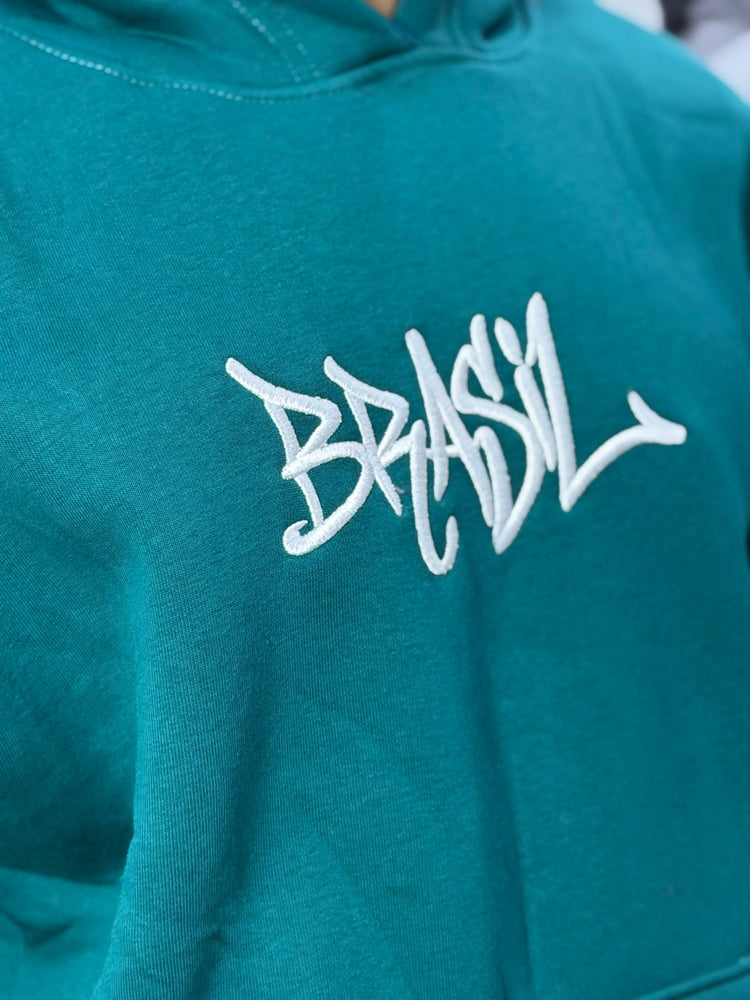 Hoodie oversized brasil skybleu
