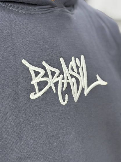 Hoodie oversized brasil GRAY