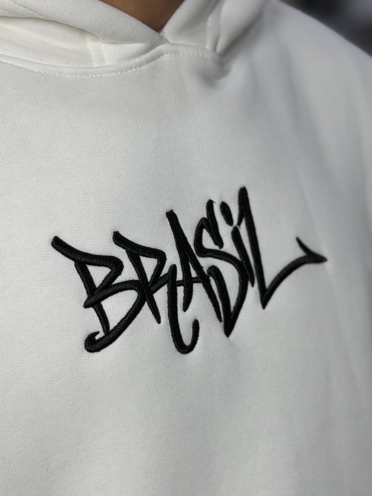 Hoodie oversized brasil white