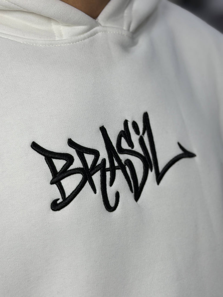 Hoodie oversized brasil white